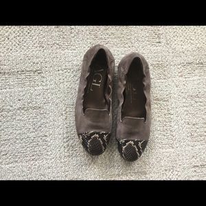 AGL FLATS Leather and Snake